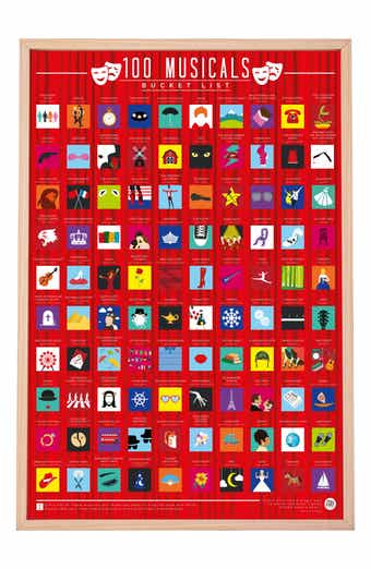 100 Musicals Bucket List Poster