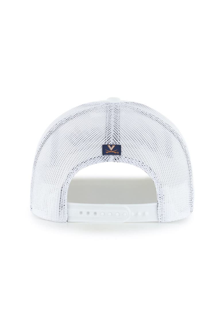 Men's '47 White Virginia Cavaliers Garner Rope Trucker Adjustable Hat, Alternate, color, White