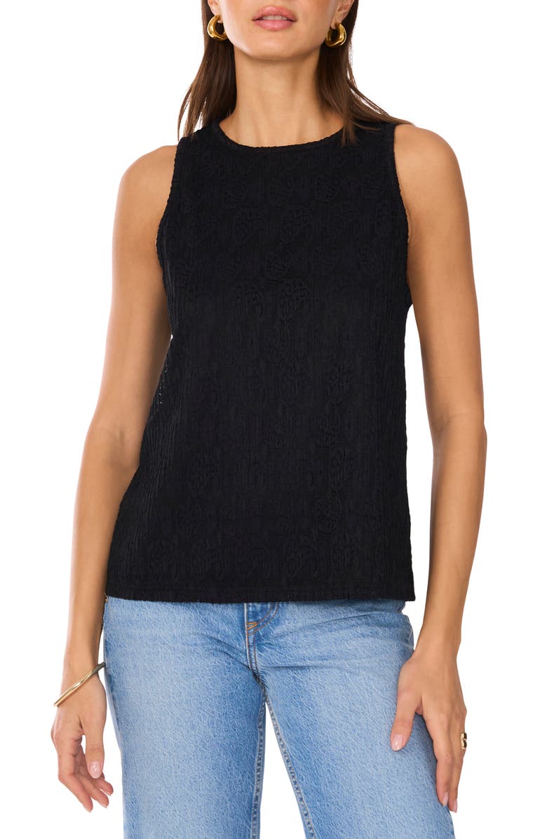 Vince Camuto Paisley Lace Tank, Main, color, 