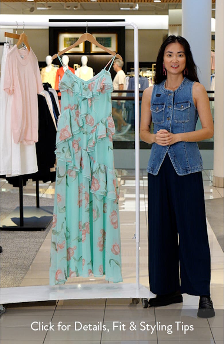 V-Neck Drape Maxi Dress, sales video thumbnail