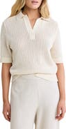 nz BY NIC AND ZOE Open Stitch Polo Sweater