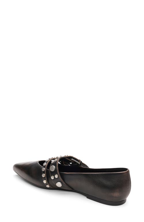 Ash Britney Studded Ballerinas In Black