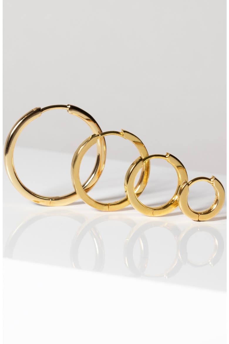 Earrings Ellera Pianura, Alternate, color, 18k Gold Plate
