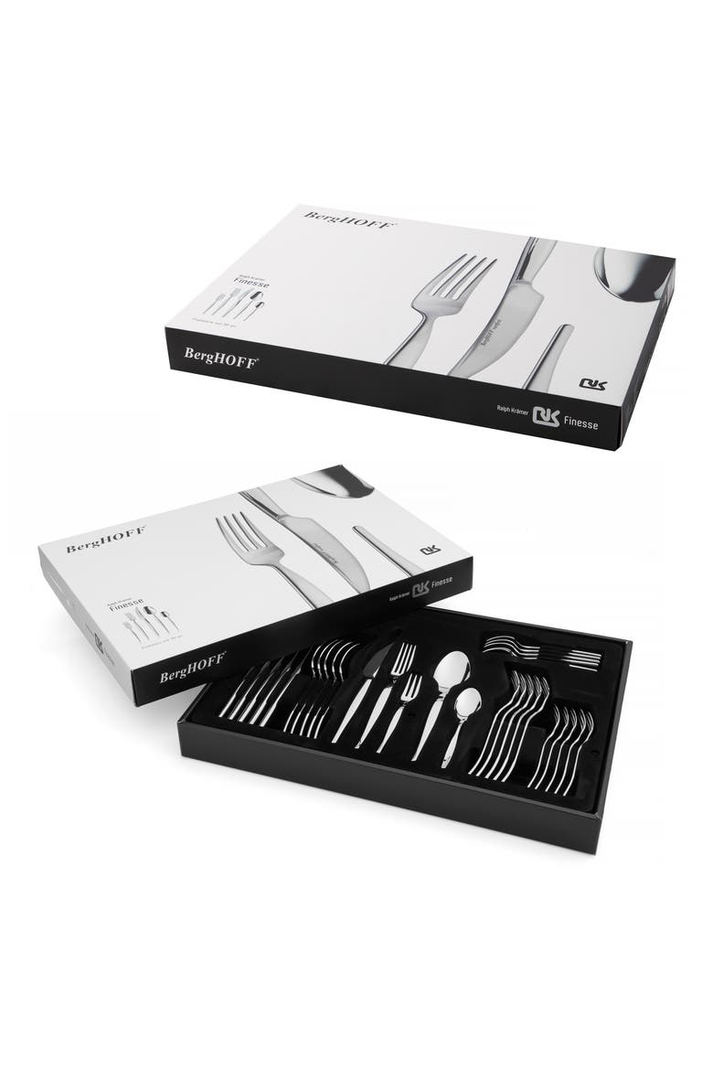 Ralph Kramer 60-Piece Flatware Set, Alternate, color, SILVER
