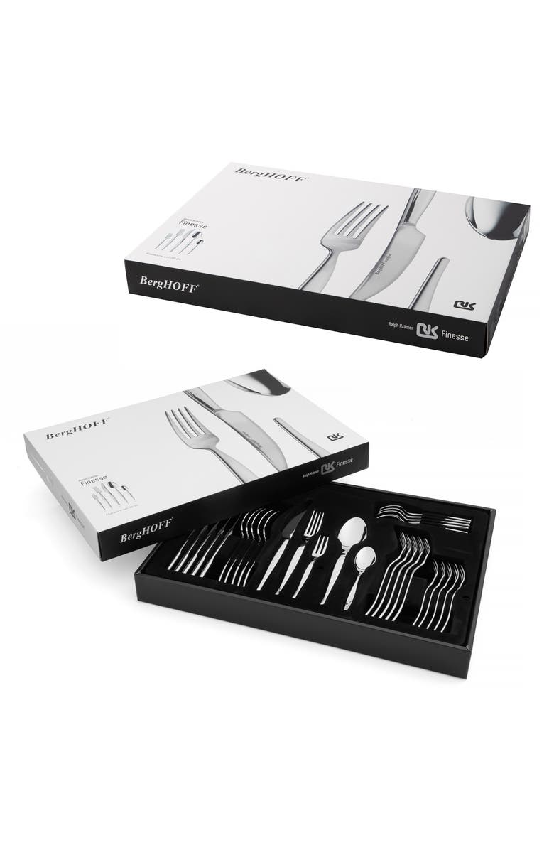 BergHOFF Ralph Kramer 60-Piece Flatware Set, Alternate, color, Silver