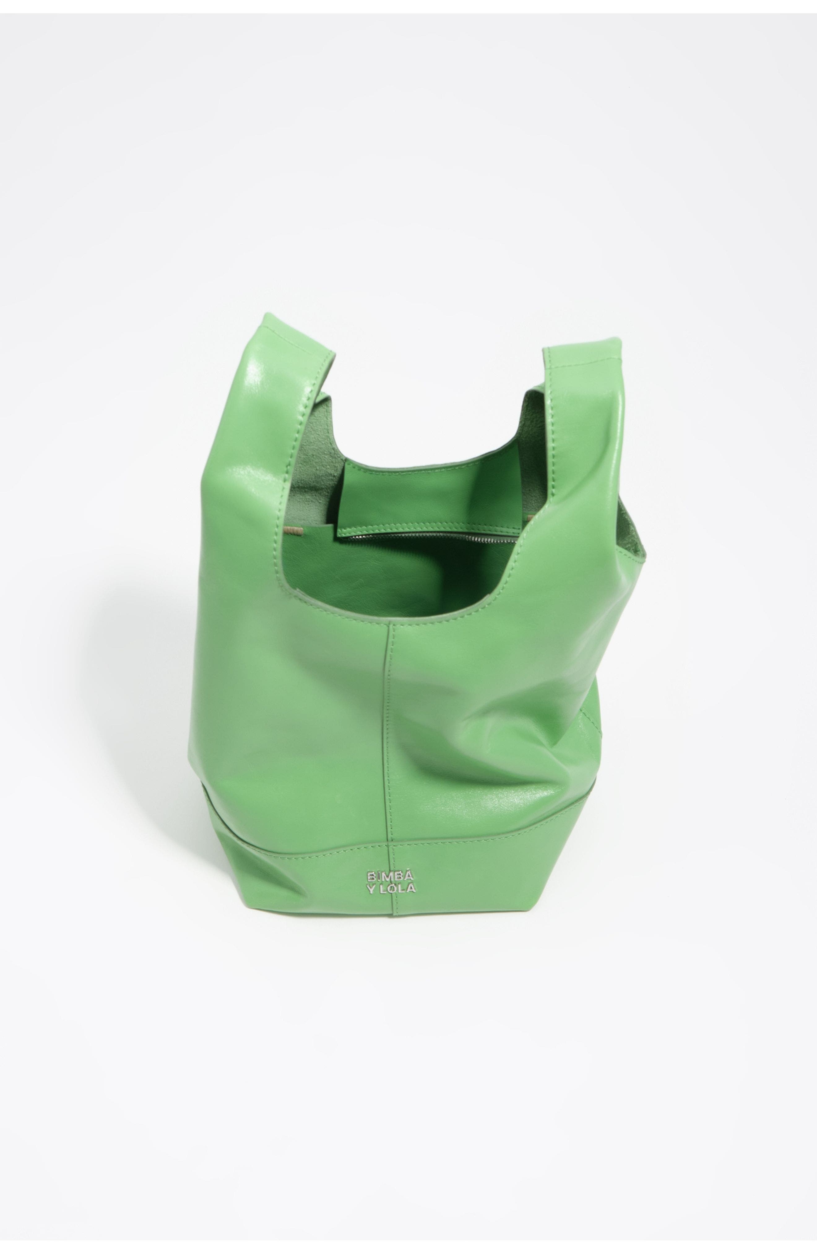 Medium Leather Tote Bag, Alternate, color, EMERALD