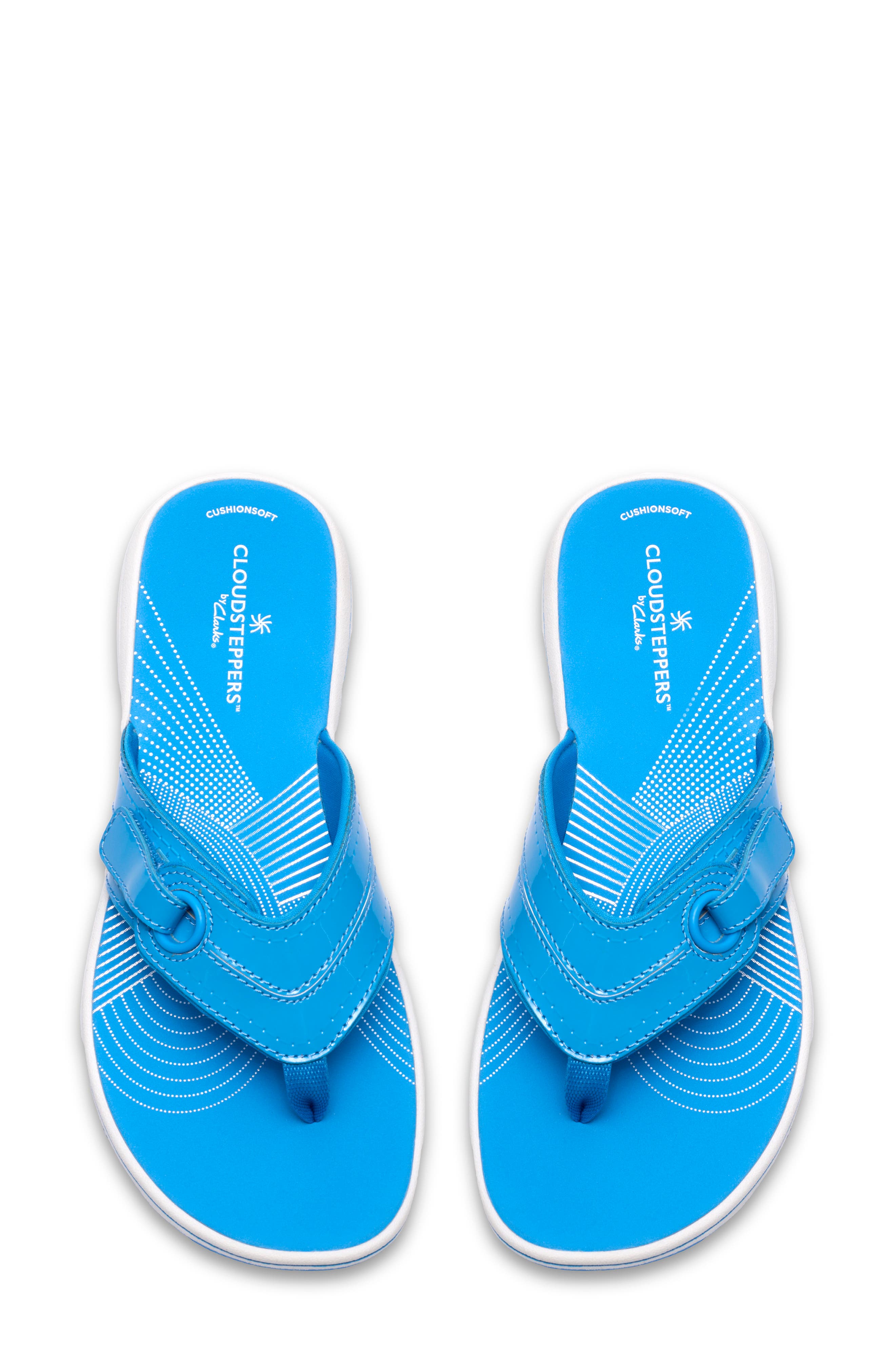 Clarks<sup>®</sup> Breeze Reyna Flip Flop, Alternate, color, Bright Blue