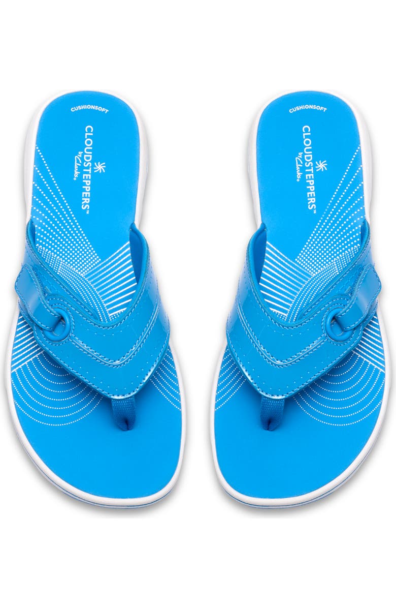 Clarks<sup>®</sup> Breeze Reyna Flip Flop, Alternate, color, Bright Blue