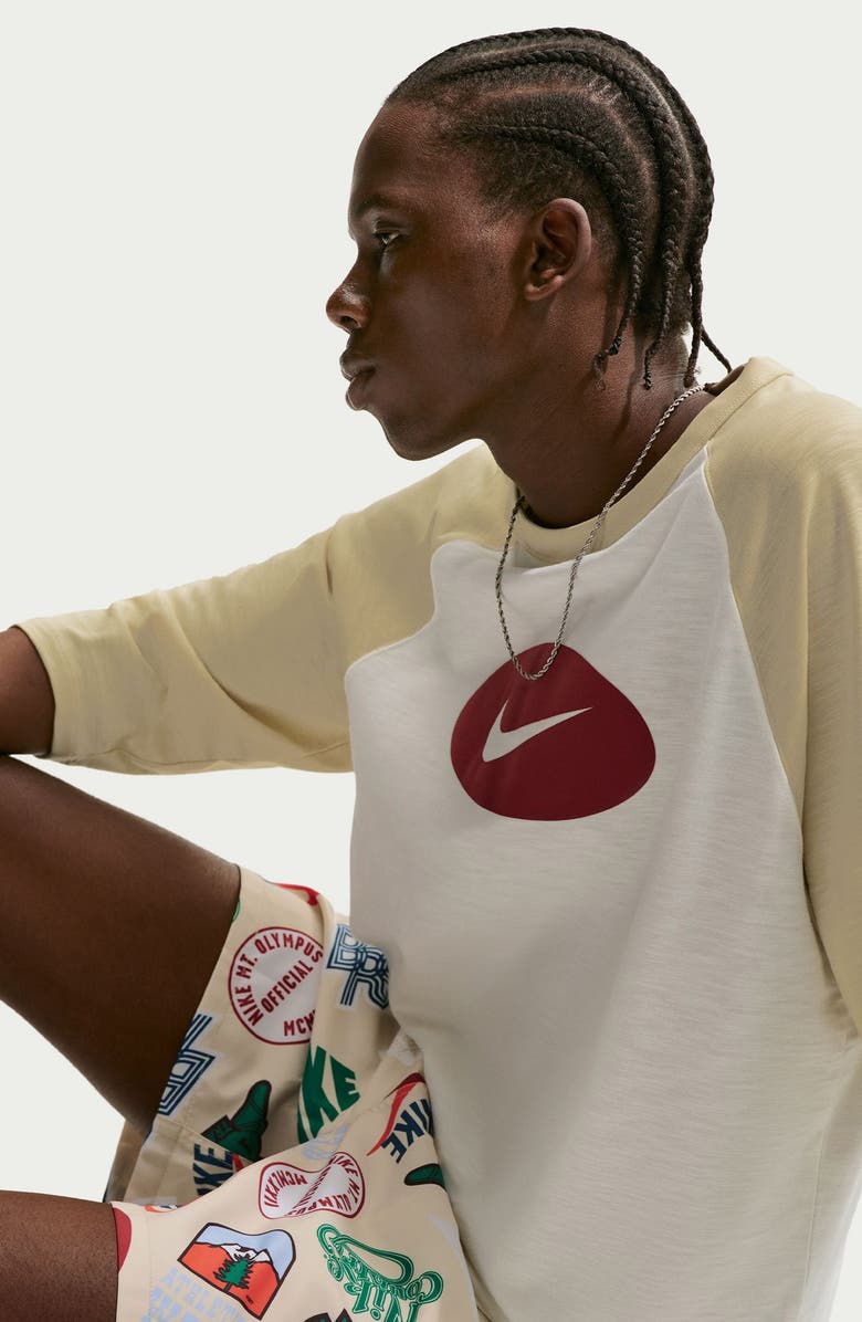 Nike Club Woven Flow Shorts, Alternate, color, Light Khaki/ Obsidian