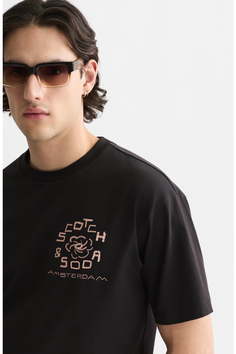 Relaxed Fit Cotton Graphic T-Shirt, Alternate, color, METEORITE