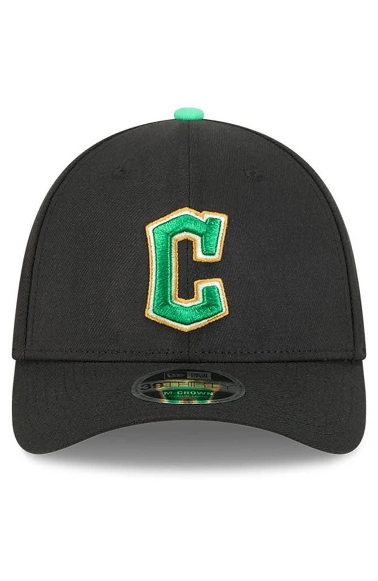 New Era Men's New Era  Black Cleveland Guardians 2026 St. Patrick's Day 39THIRTY Flex Hat, Alternate, color, Black
