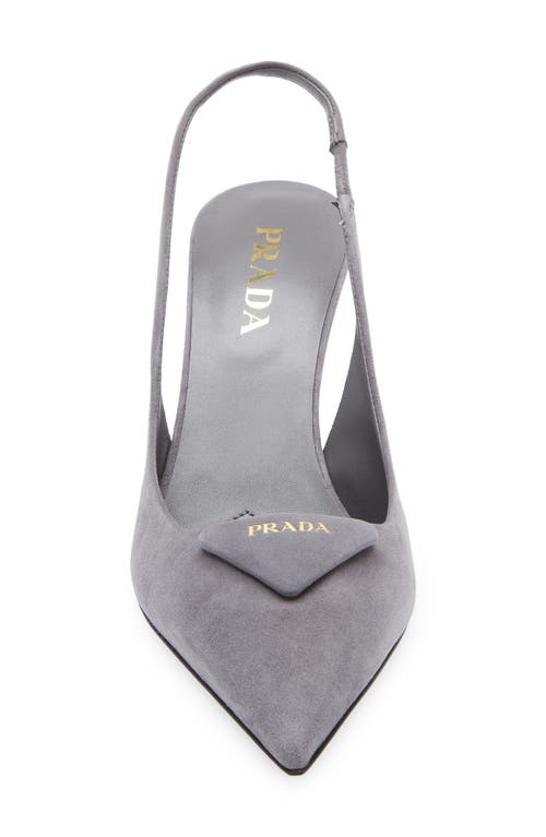 Prada Logo Slingback Pump