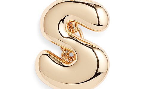 Chelsea28 Bubble Letter Bag Charm In Gold