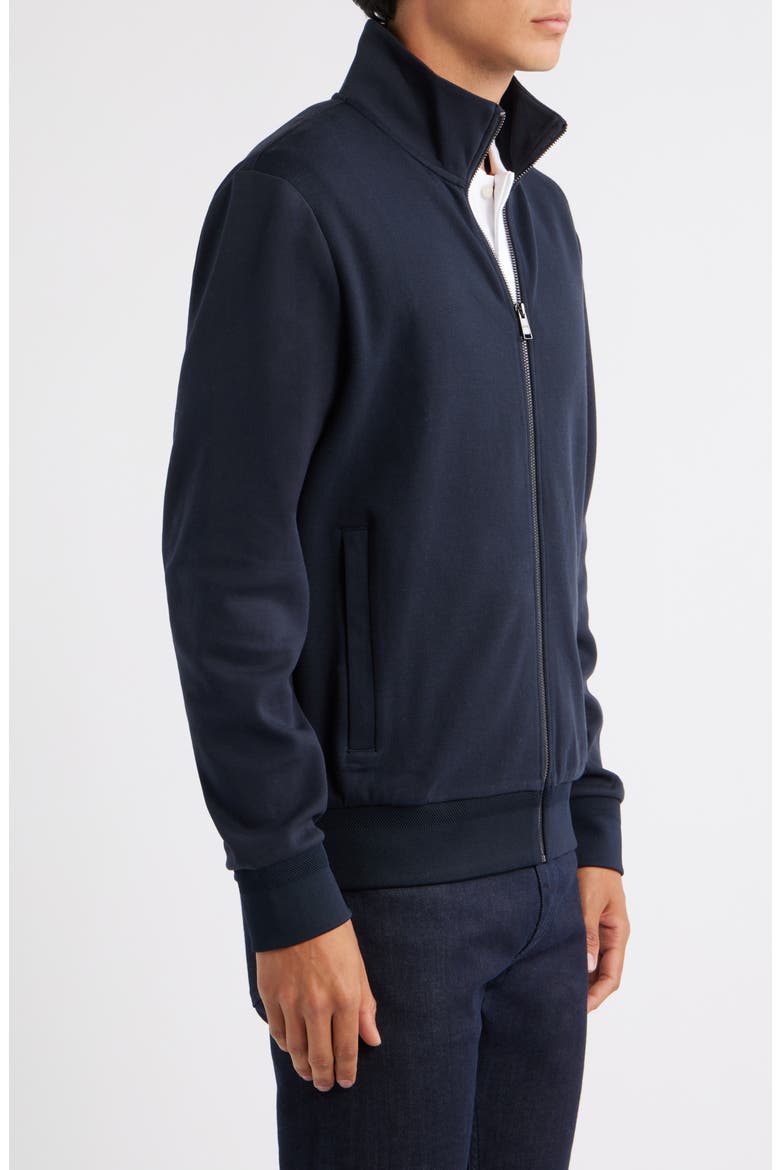 Shepherd Zip Front Cotton Blend Jacket, Alternate, color, DARK BLUE