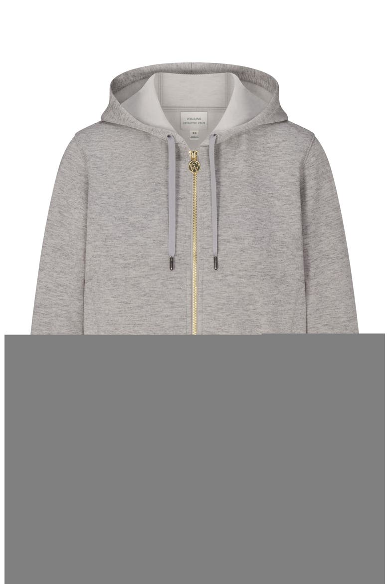 Molly Lightweight Performance Full Zip Hoodie, Alternate, color, GREY