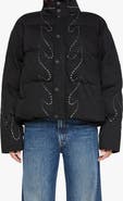 MOTHER The Drop Pillow Fight Studded Puffer Jacket