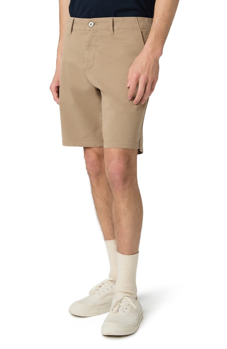 PAIGE Phillips Stretch Cotton Shorts, Alternate, color, Farro