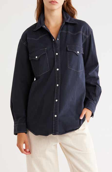 TWP Dutton Oversize Long Sleeve Western Shirt