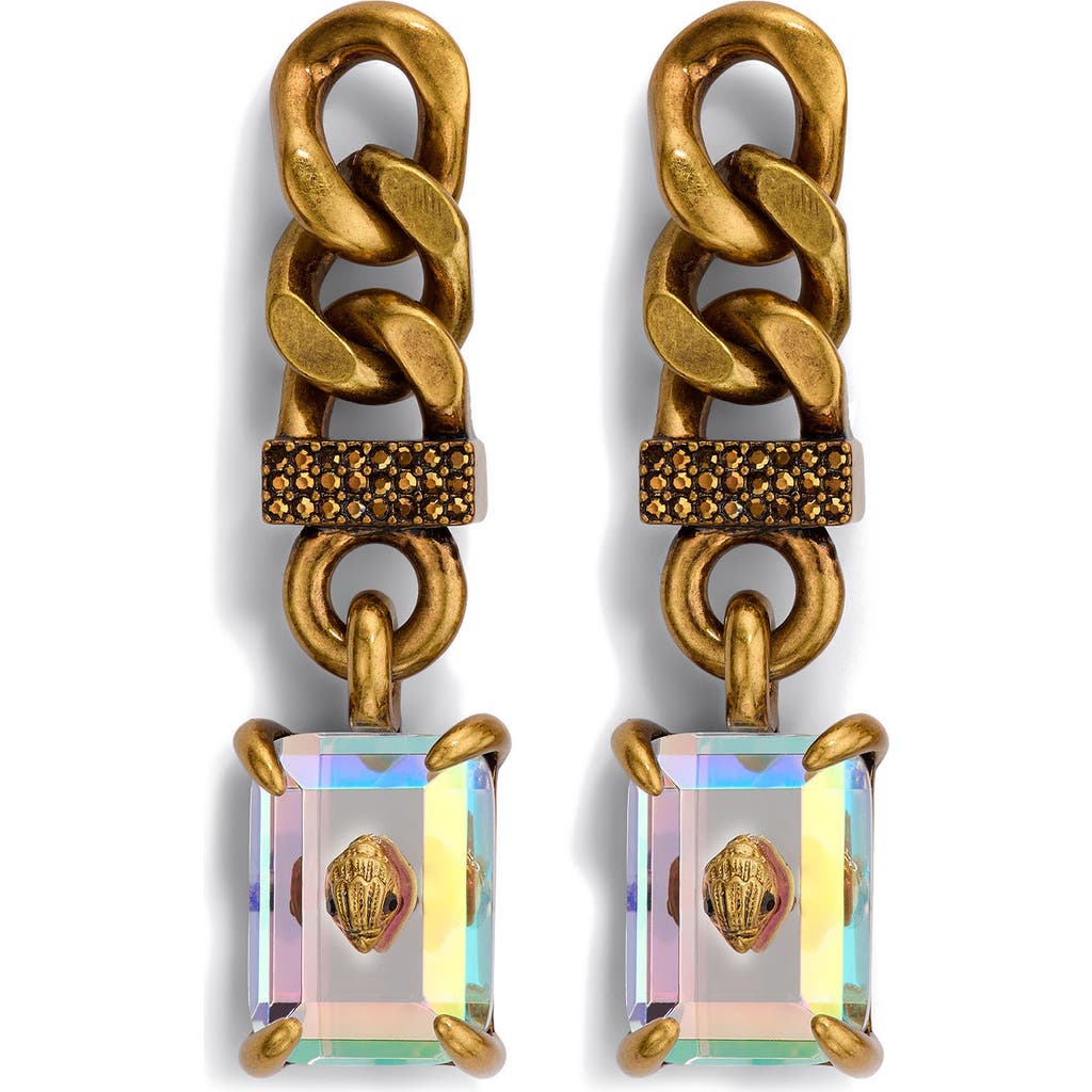 KURT GEIGER KURT GEIGER LONDON LINEAR DROP CHAIN EARRINGS