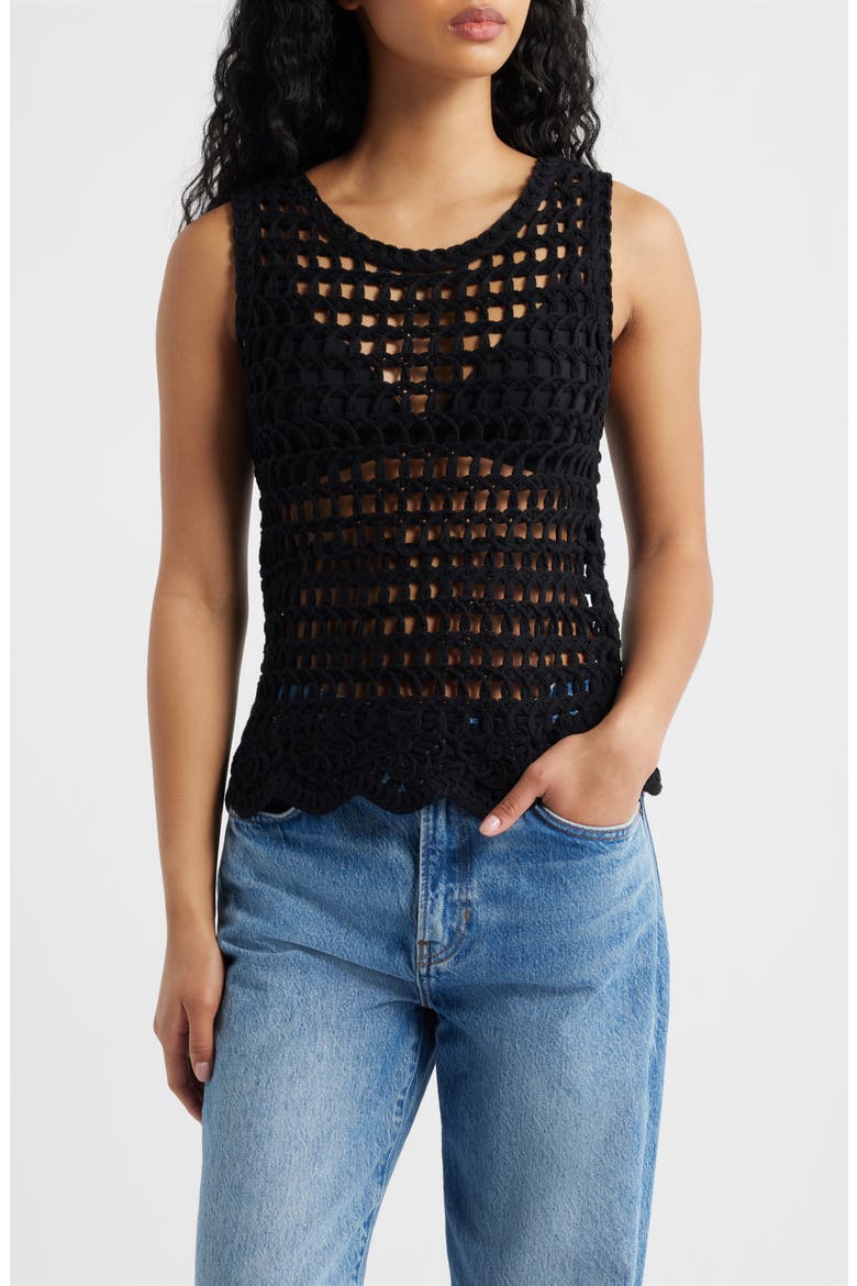 Knit Top, Main, color, BLACK