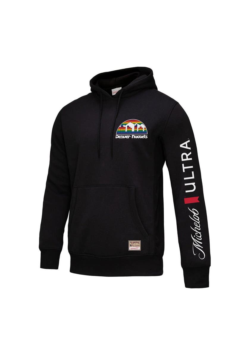 Mitchell & Ness Men's Mitchell & Ness Black Denver Nuggets NBA x Michelob Ultra Swish & Sip Pullover Hoodie, Alternate, color, Black