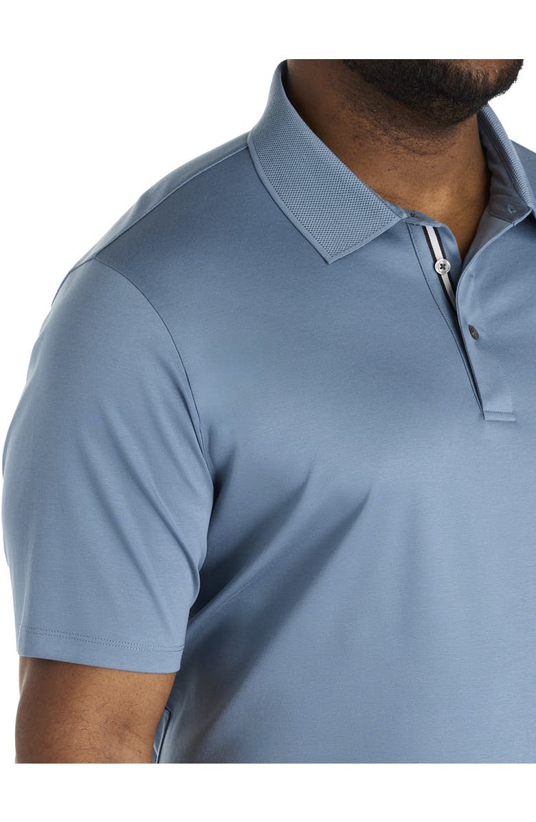 Perry Ellis Big & Tall Interlock-Textured Polo Shirt, Alternate, color,