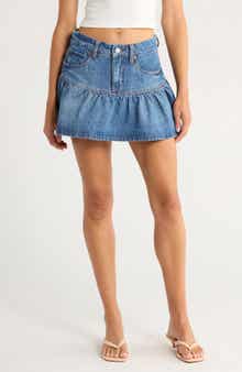 BLANKNYC Gathered Denim Skirt