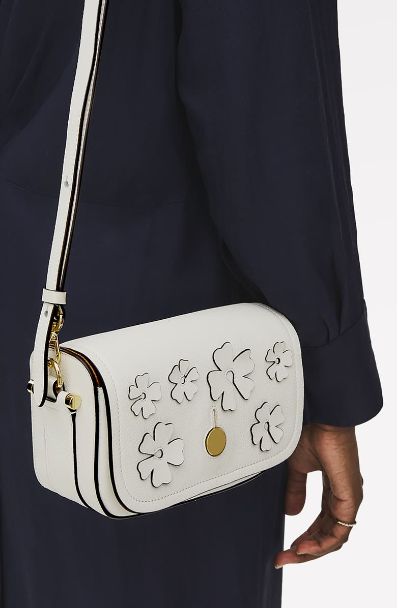 Radley Bathurst Mews Cutwork Floral Shoulder Bag, Alternate, color, Chalk