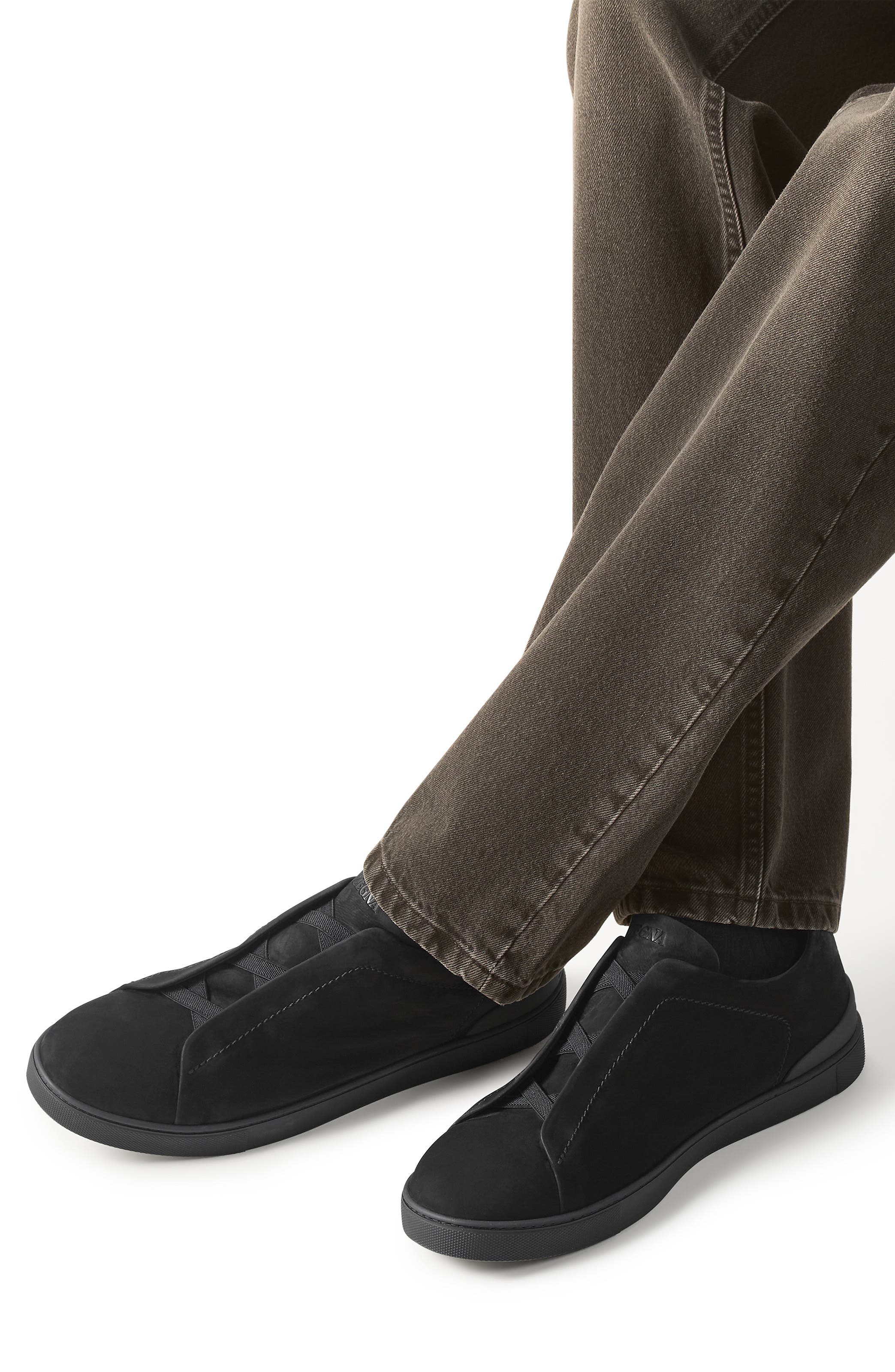 Triple Stitch™ SECONDSKIN Sneaker, Alternate, color, BLACK
