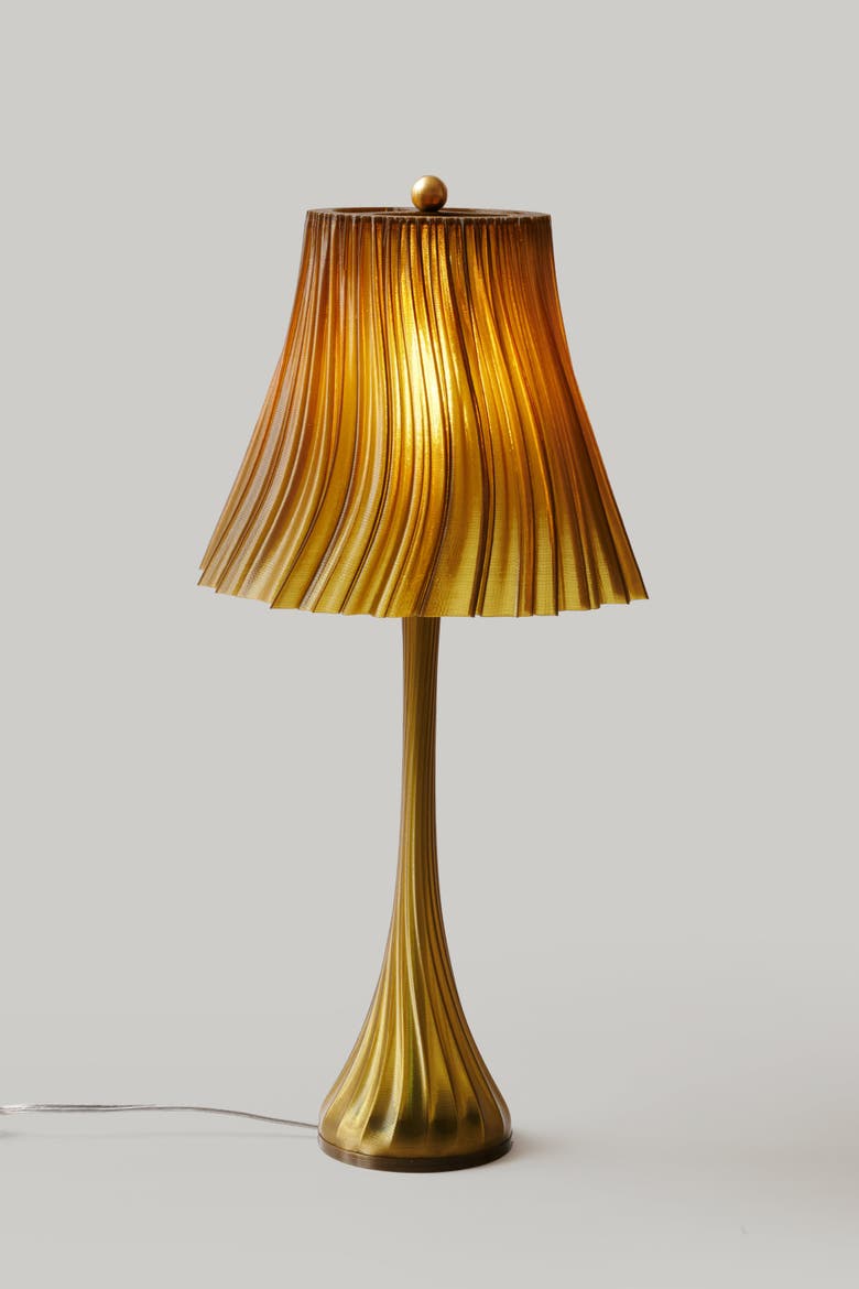 Pleat Lamp, Main, color, Olive Oil