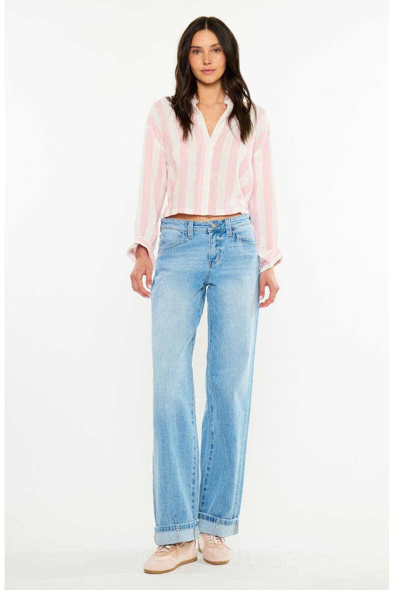 Nina 90s Low Rise Loose Baggy Jeans, Alternate, color, Medium Light
