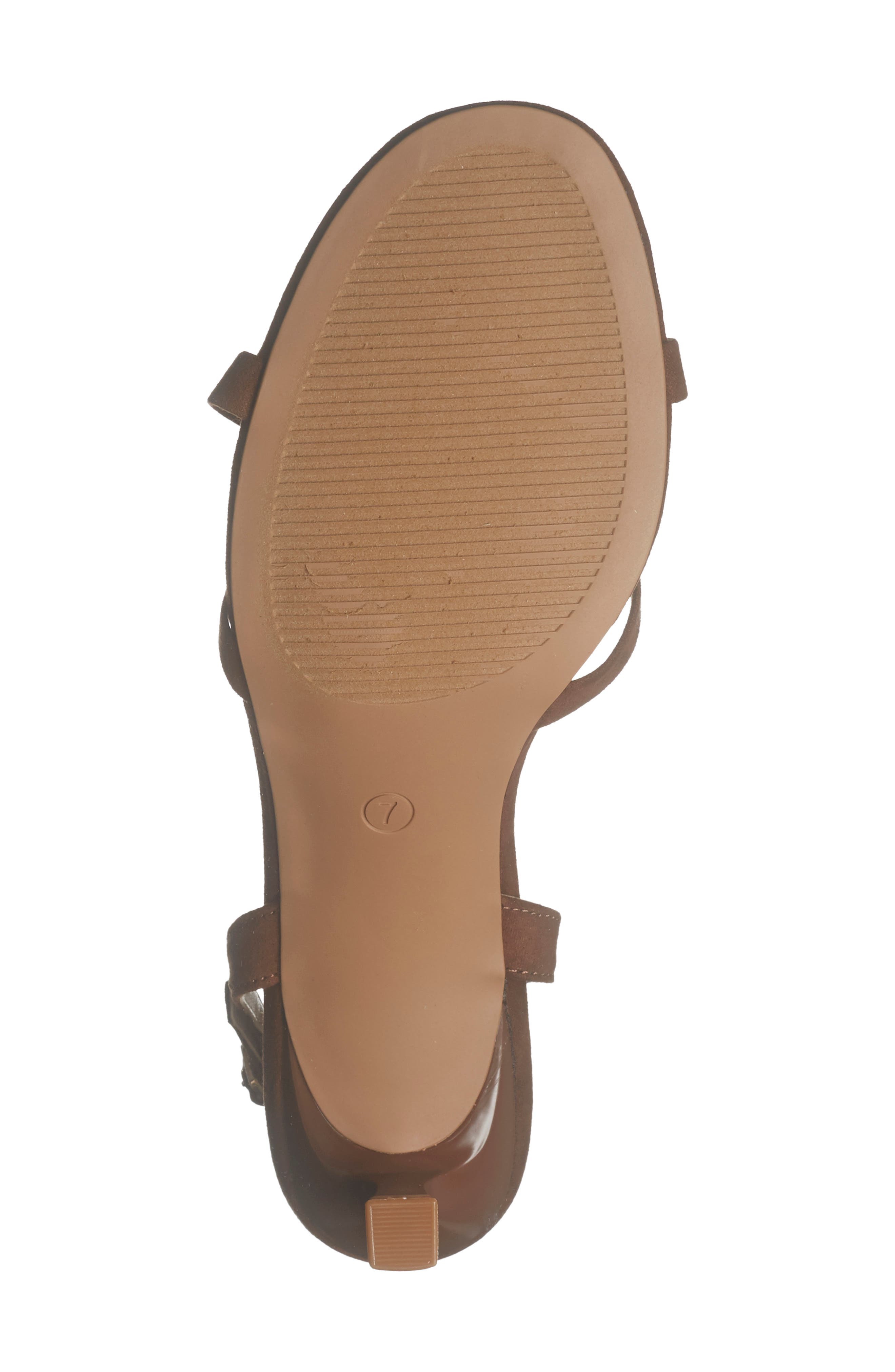 Estelle Sandal, Alternate, color, BROWN SUEDE