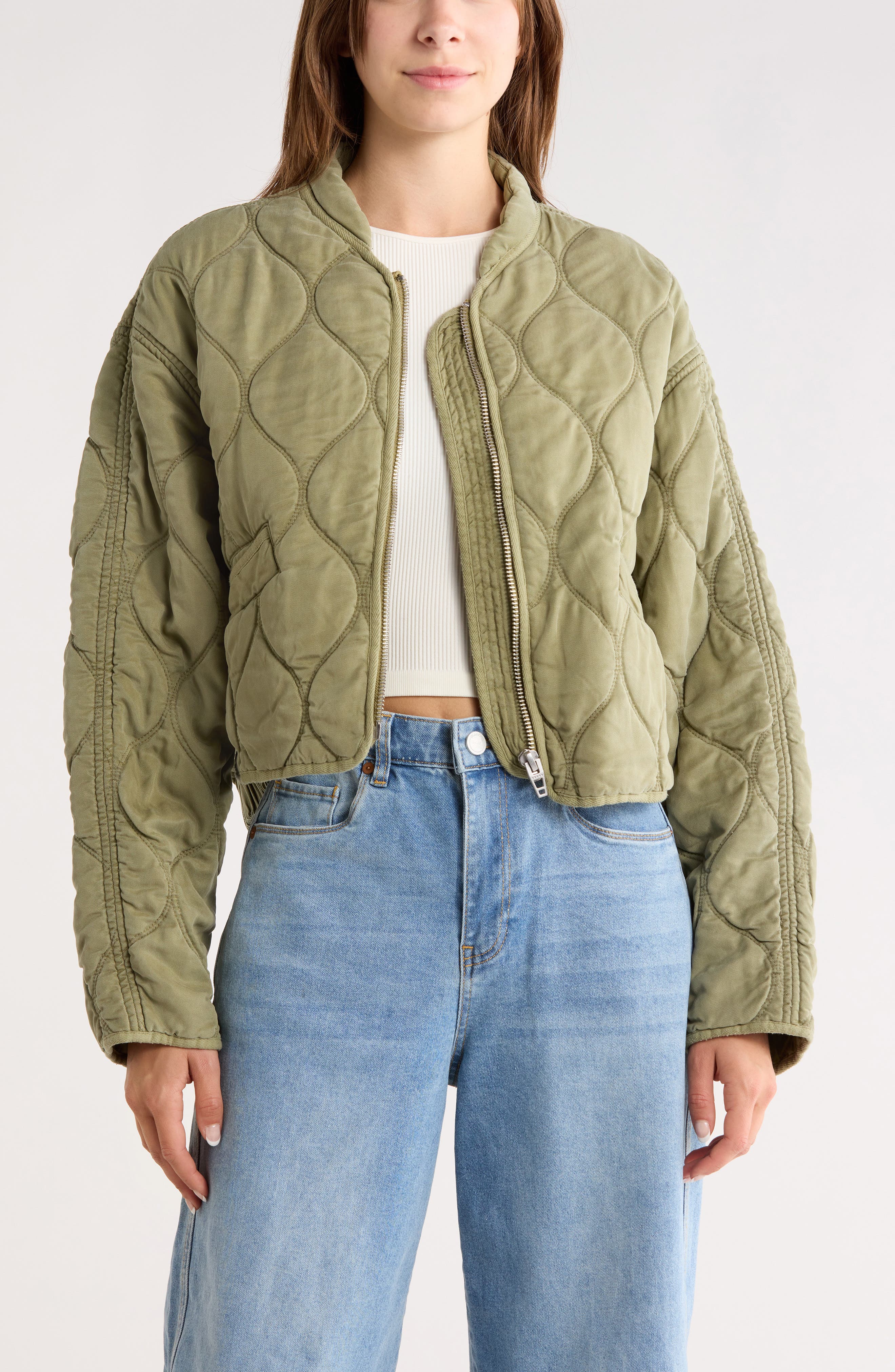 Quilted Bomber Jacket - image 3