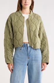 BLANKNYC Quilted Bomber Jacket