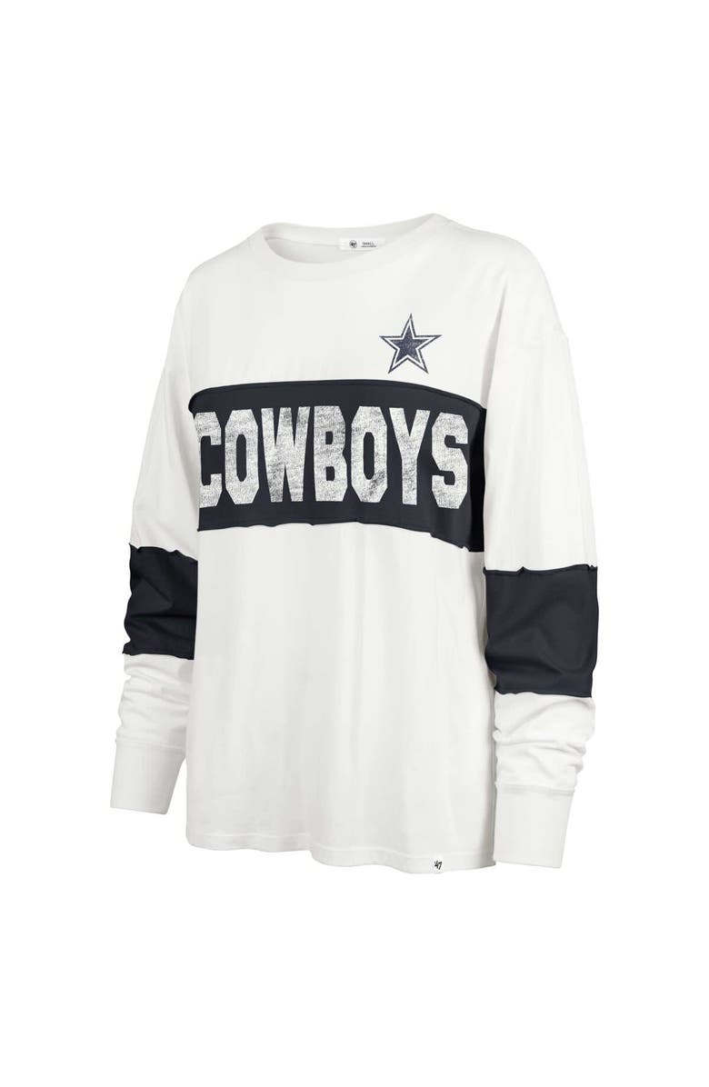 '47 Women's '47 Cream Dallas Cowboys Clubhouse Pride Taylor Long Sleeve T-Shirt, Alternate, color, Cream