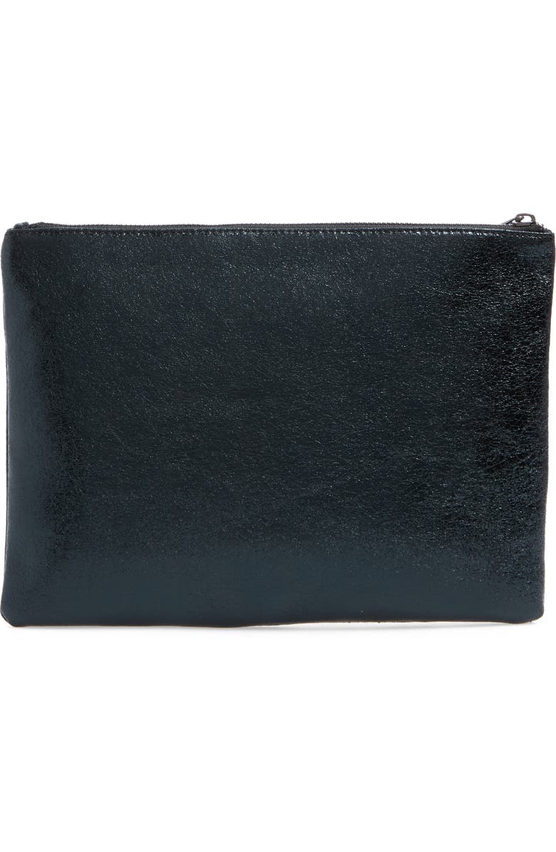 BP. Faux Leather Large Zip Pouch, Alternate, color,