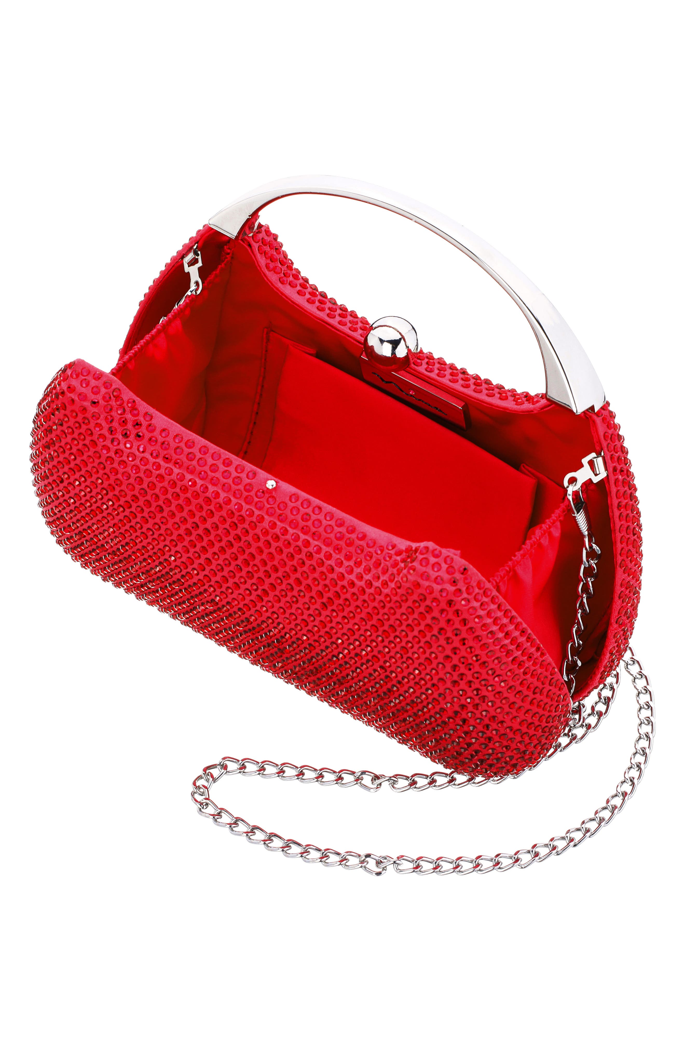 Brando Clutch, Alternate, color, SIAM RED