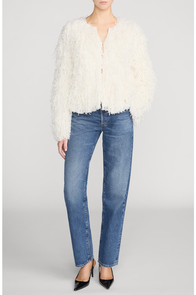 The Fringe Sweater Jacket, Alternate, color, ECRU