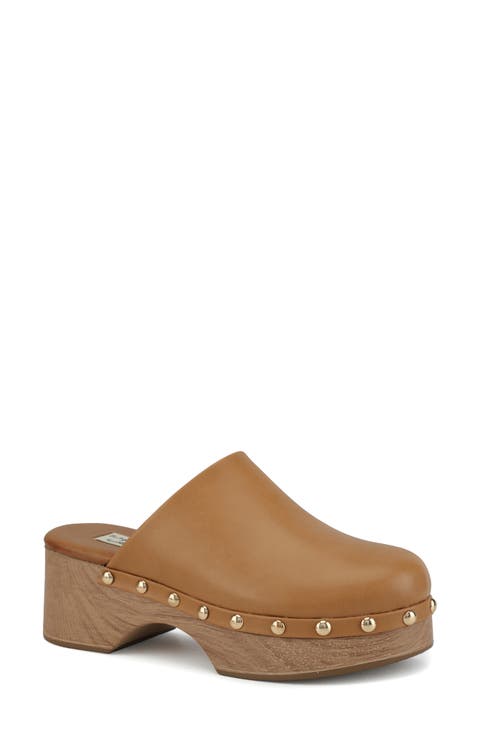 Elaine Faux Leather Clog