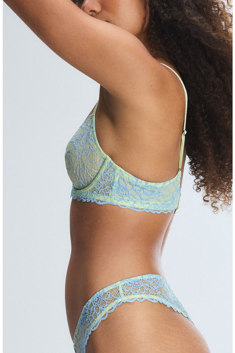 Keepsake Lace Unlined Demi Bra, Alternate, color, PALE GREEN