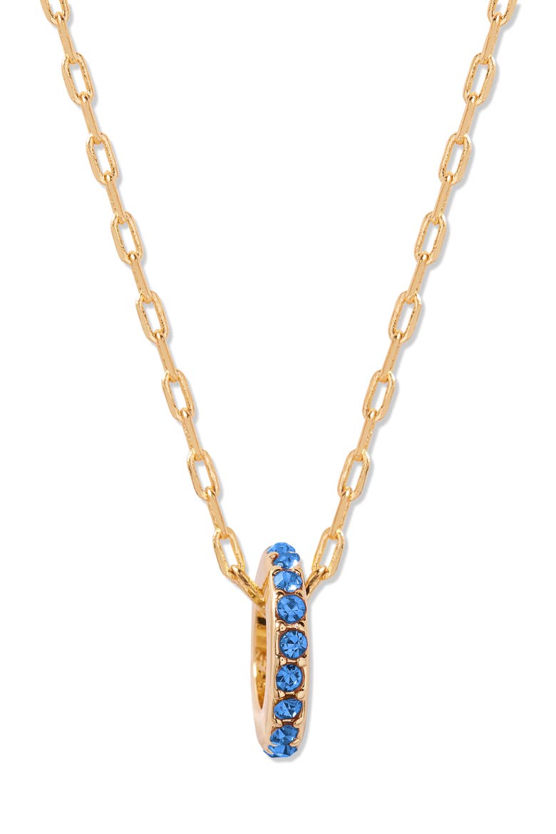 Gabby Birthstone Necklace, Main, color, GOLD/ SEPT