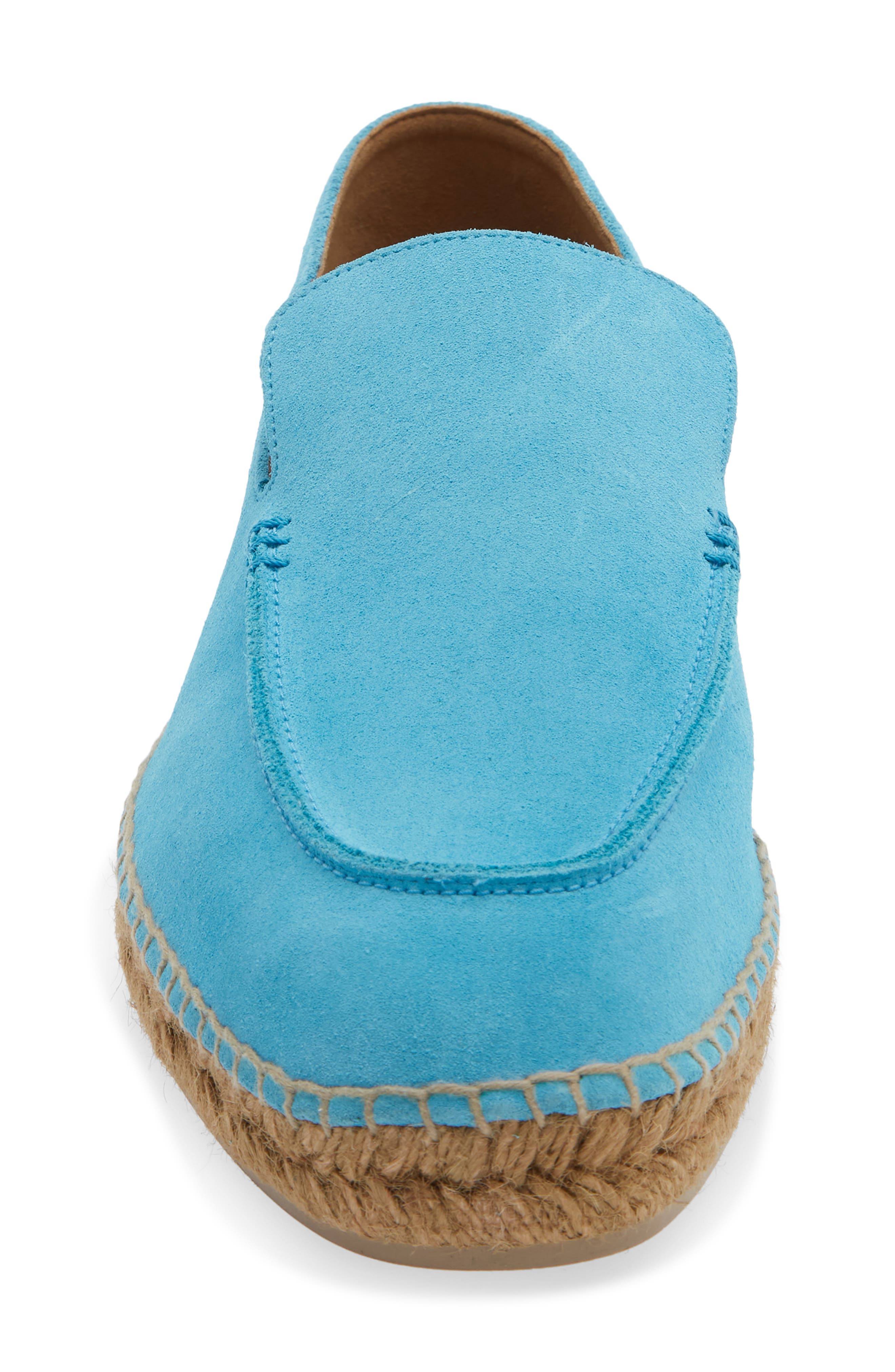 TOM FORD Finn Espadrille Loafer, Alternate, color, Aqua Blue/ Ecru