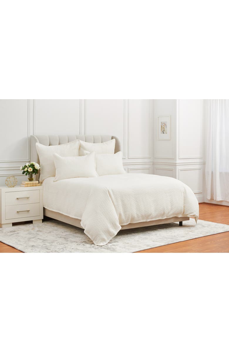 ELISABETH YORK Pernille Ivory King Duvet Cover, Alternate, color, Off-White