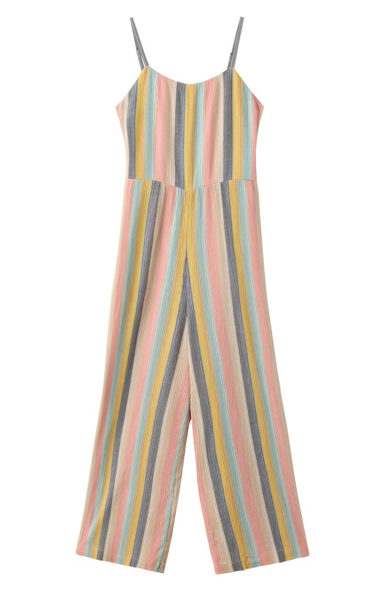 O'Neill Kids' Miko Stripe Cotton Jumpsuit, Main, color, 