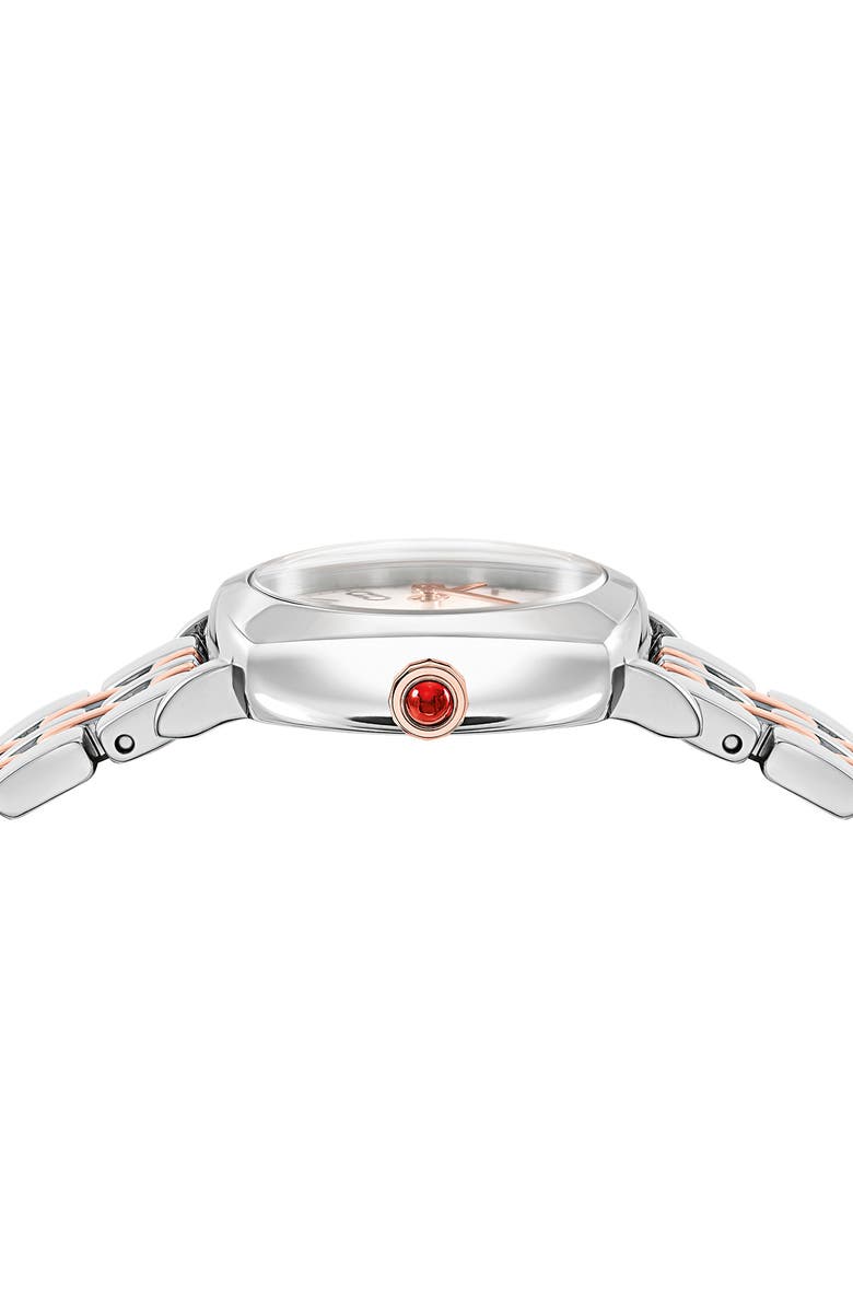 FERRAGAMO Soft Square Bracelet Watch, 23mm, Alternate, color, Stainless Steel