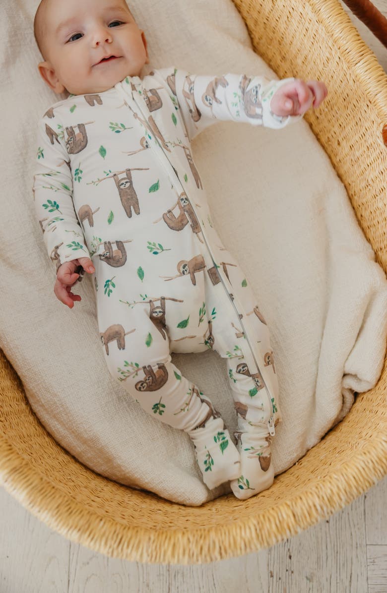 Copper Pearl Noah Convertible Zip-Up Footie, Alternate, color, Noah