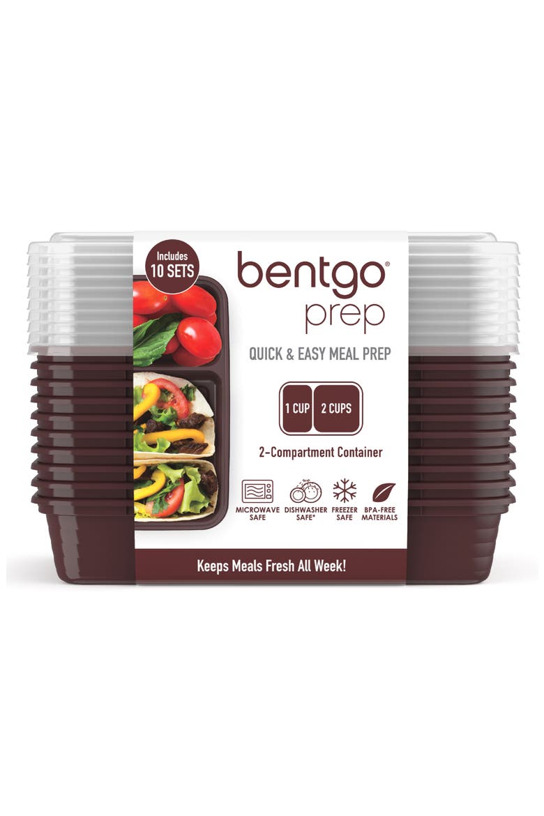 BENTGO Prep 2-Compartment Meal Prep Containers - Burgundy | Nordstromrack