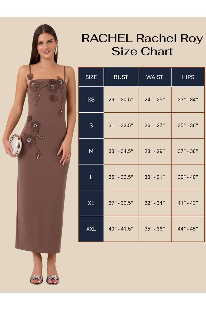 Aurea Embellished Midi Dress, Alternate, color, Umber
