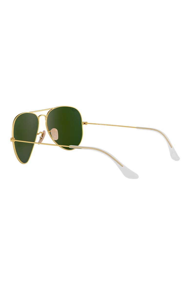 Standard Icons 58mm Mirrored Polarized Aviator Sunglasses, Alternate, color, GOLD/ BLUE MIRROR