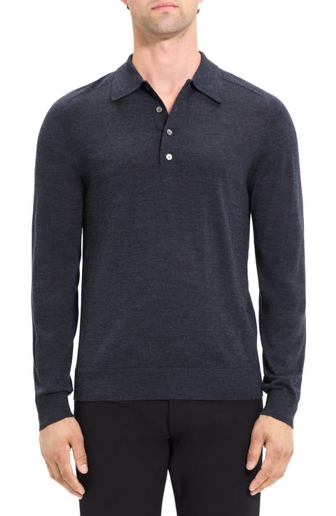 Regal Long Sleeve Wool Blend Polo